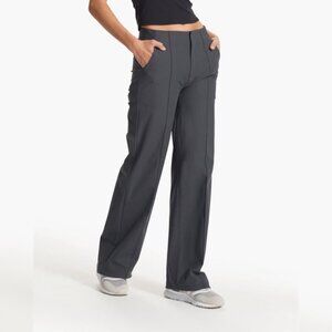 Vuori Women's Meta Wideleg Pants Modern Workwear Gray Athleisure Size Medium